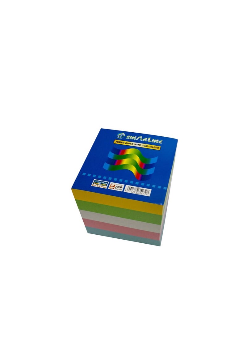 Sinarline Memo Cube set With Gum Multicolour - Image 2