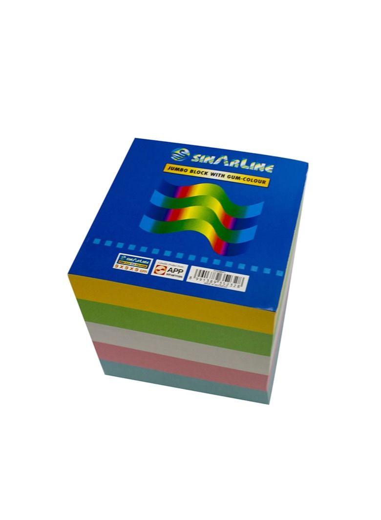 Sinarline Memo Cube set With Gum Multicolour - Image 1