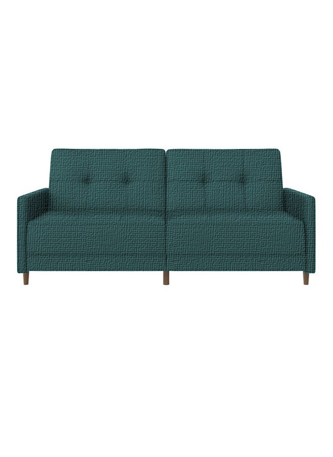 House One Nara | 3-Seater Sofa Upholstered In Linen 193x85x86 cm - Turquoise - Image 3
