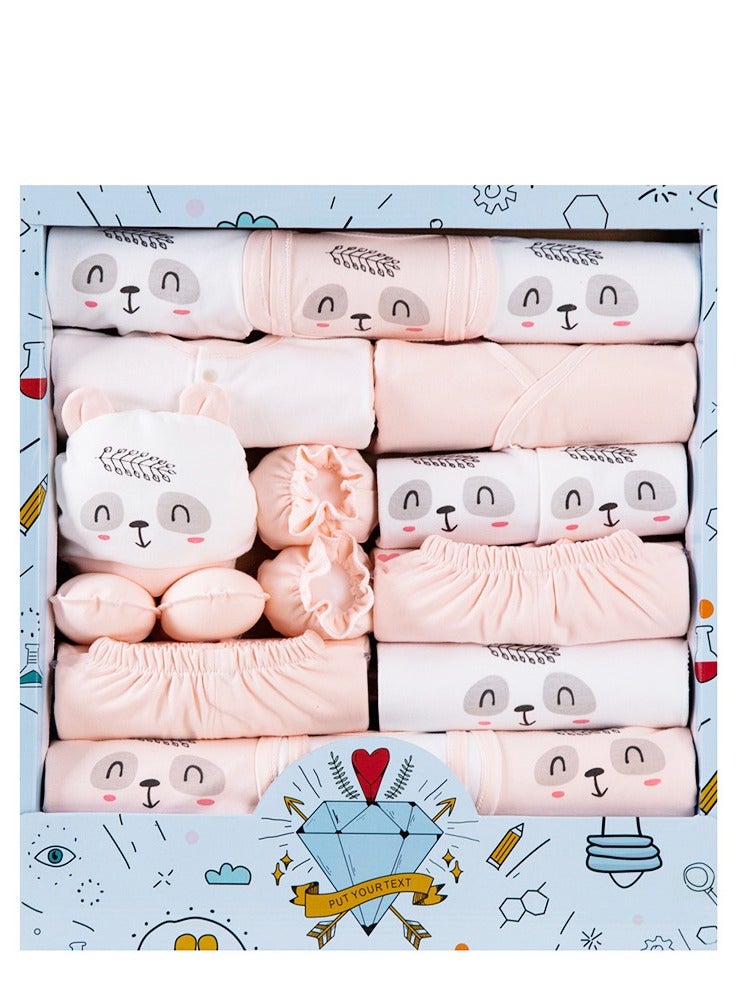 DOOKOO 18 PCS Newborn Baby Gift Box Babies Clothes Set Infant Clothing Rompers Coat Socks Hat 100% Cotton for Boys u0026 Girls