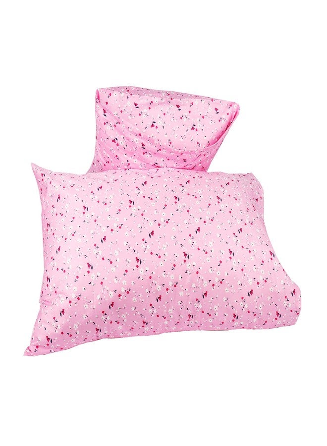 WBYCOTBED Soft Cotton Queen Size Pillowcases, Pink Floral Breathable Pillow Case with Envelope Closure - Image 4