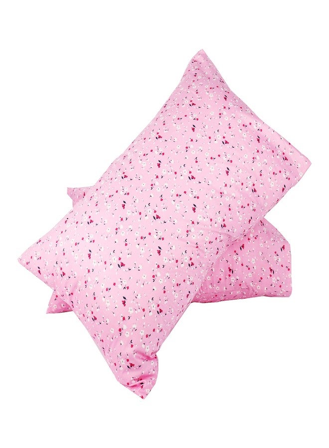 WBYCOTBED Soft Cotton Queen Size Pillowcases, Pink Floral Breathable Pillow Case with Envelope Closure - Image 3
