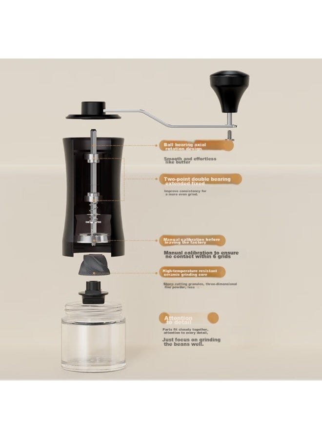 CircleJoy Circle Joy Hand-crank Coffee Grinder, Portable Manual Coffee Grinder, Automatic Grinding Machine, Purple - Image 4
