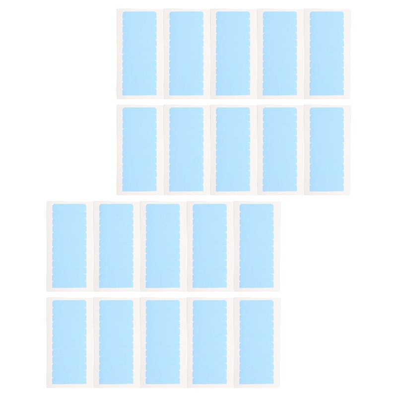 240pcs Hair Extension Tape, Double Sided Wig Support Tabs Adhesive Strips Water for Home Hair Salon, Sweat, Breathable, Comfortable, Organic Material, Large Quantity (Blue) - Image 5