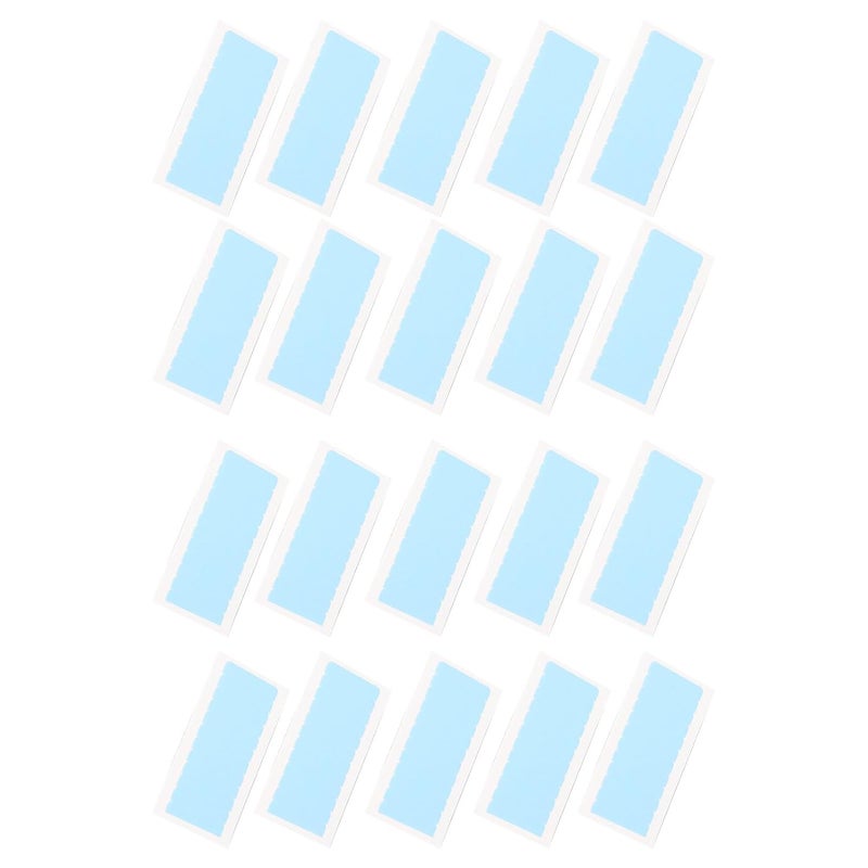 240pcs Hair Extension Tape, Double Sided Wig Support Tabs Adhesive Strips Water for Home Hair Salon, Sweat, Breathable, Comfortable, Organic Material, Large Quantity (Blue) - Image 4