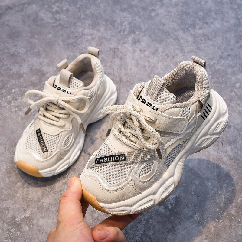 Girls Sneaker 2025 Spring New Boys' Mesh Shoes Big Kids Running Shoes Soft Sole Non-Slip Casual Shoes - Image 2