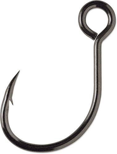 VMC 7237CB#2PP Inline Single 1X Fishing Hook, One Size Coastal Black - Image 3