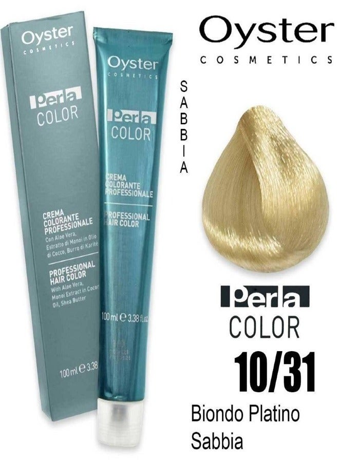 Hair dye 10.31 sandy platinum blond from Oyster 100 ml