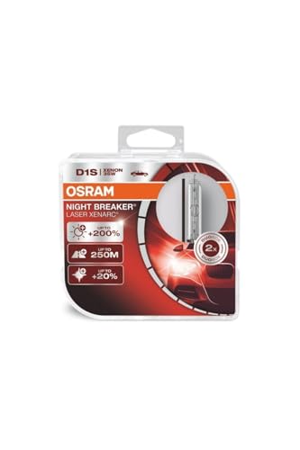 OSRAM XENARC NIGHT BREAKER LASER D1S, 200% more brightness, HID xenon bulb, discharge lamp, 66140XNL, folding box (1 lamp) - Image 1