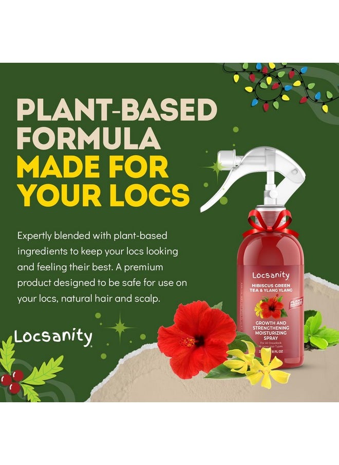 Locsanity Locsanity Hibiscus Green Tea Hair Growth Spray for Dreadlocks and Loose Hairstyles Hair Care Treatment - Loc Moisturizer for Thicker, Fuller, Longer Hair (8oz)  - Image 5
