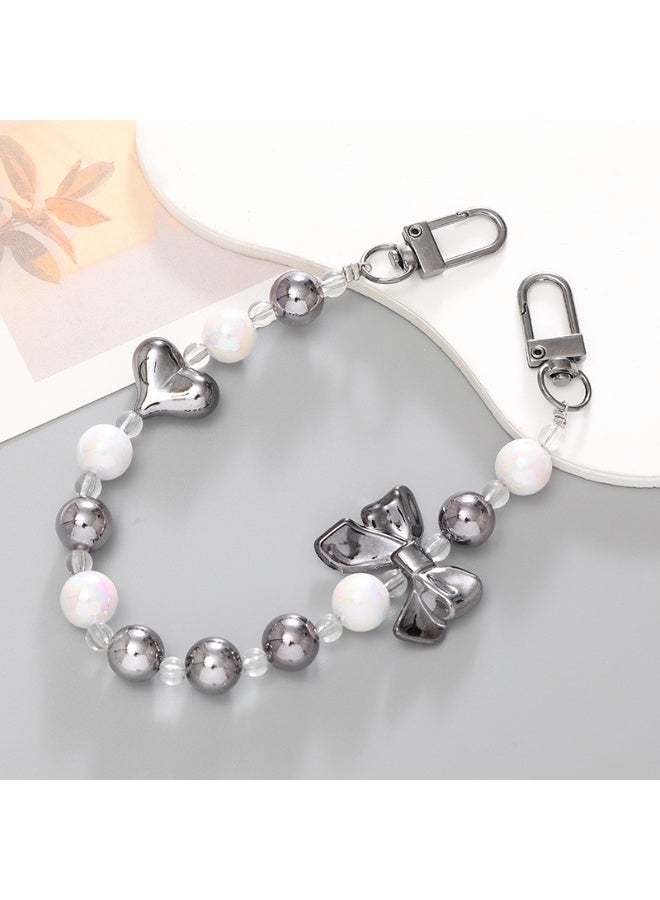 NIBEMINENT Beaded Phone Lanyard, Anti Lost Removable Wrist Strap,K568 Little Fragrant Wind Beads Bracelet Pendant, Phone Keychain Lanyard