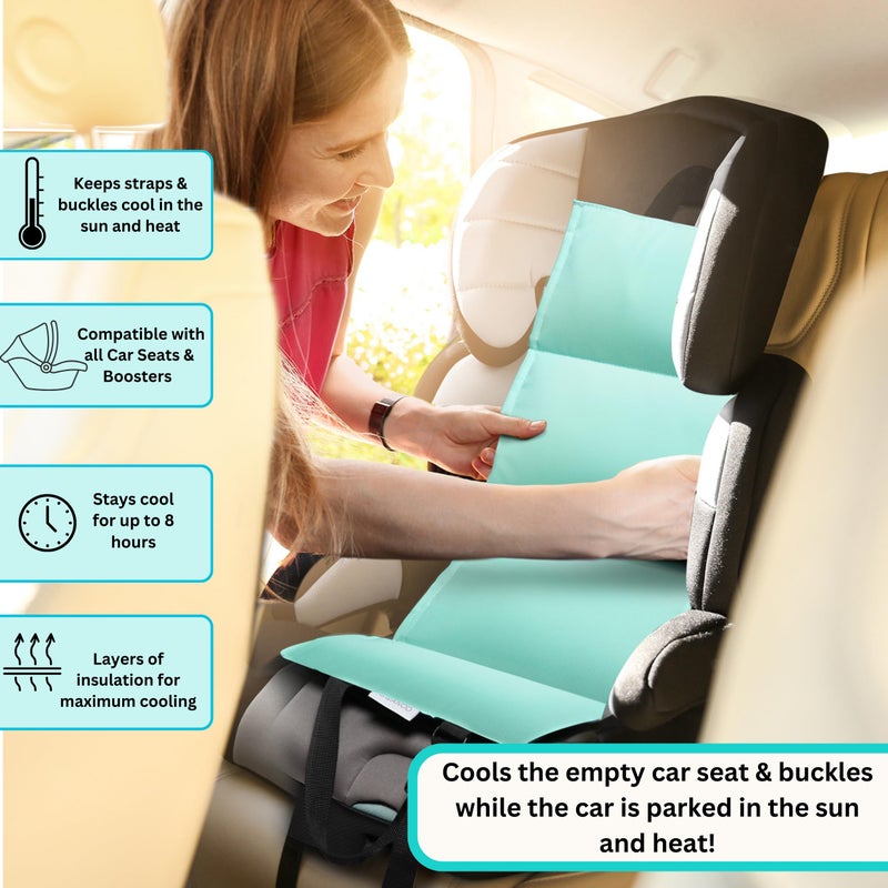 Swanoo Car Seat Cooling Pad, Stroller Cooling Pad with Ice Pack for Babies Toddler and Kids, Sun and Heat Cover Protector for Summer Carseat Cooler Linerâ€¦ - Image 2