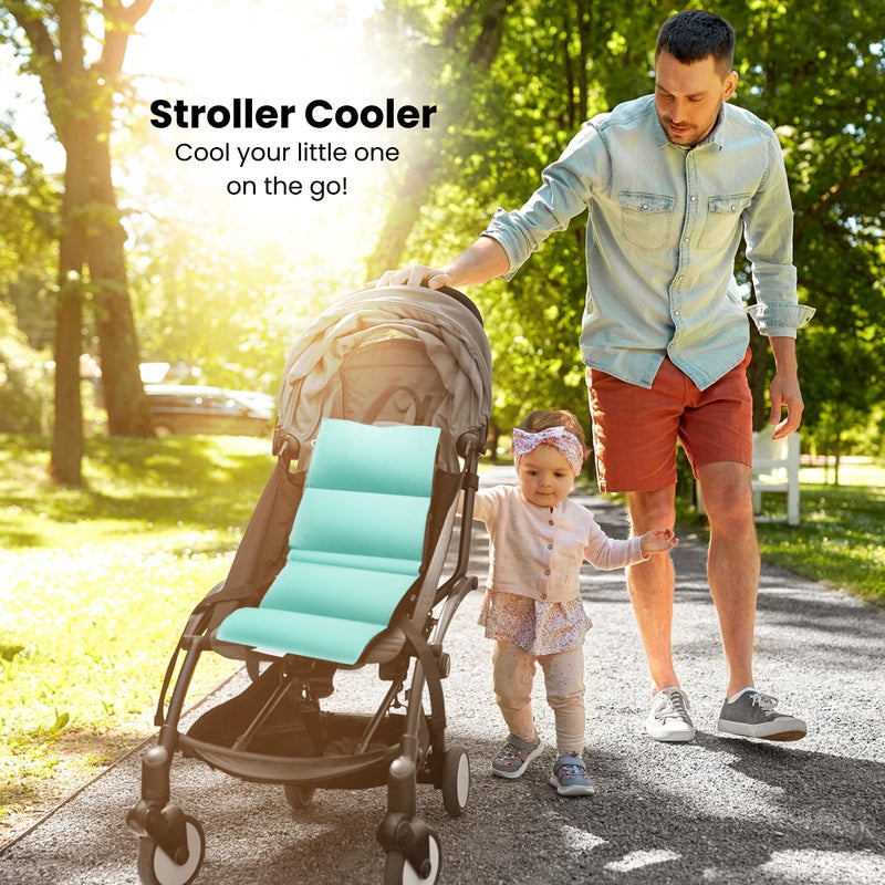 Swanoo Car Seat Cooling Pad, Stroller Cooling Pad with Ice Pack for Babies Toddler and Kids, Sun and Heat Cover Protector for Summer Carseat Cooler Linerâ€¦ - Image 4