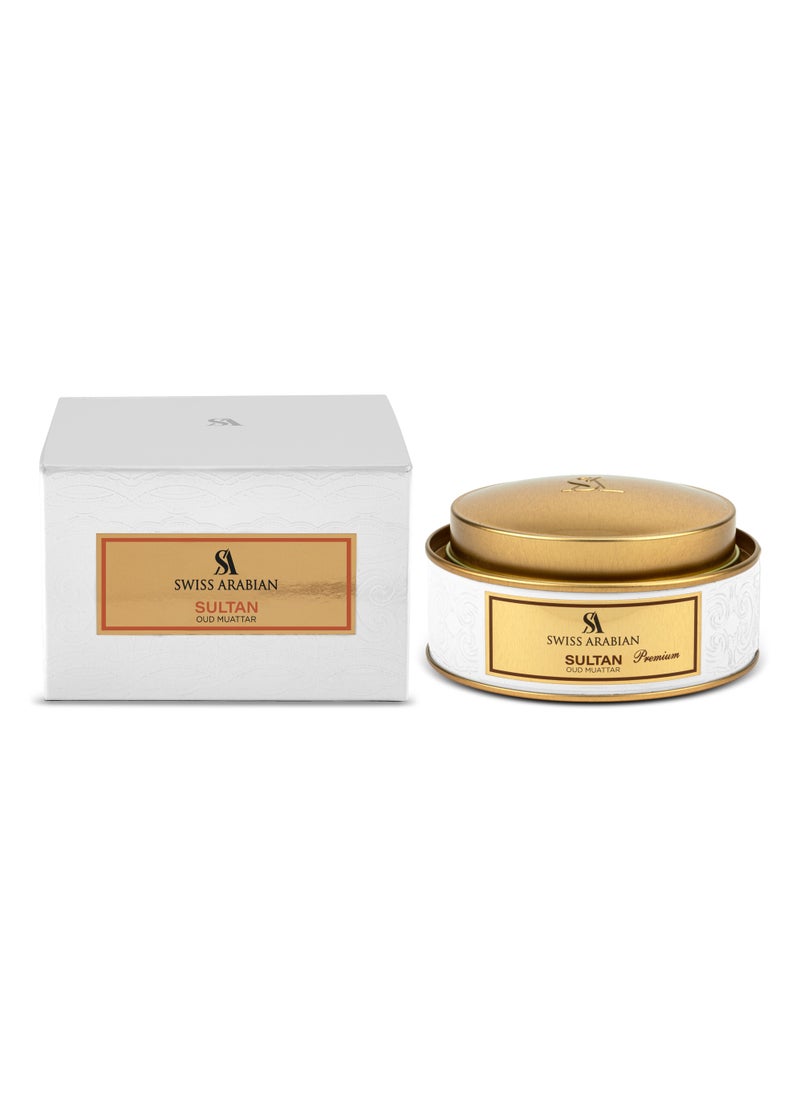 Oud Muattar Sultan - 50 Grams of Majestic Rose Rich Saffron and Deep Agarwood for a Regal and Lasting Fragrance