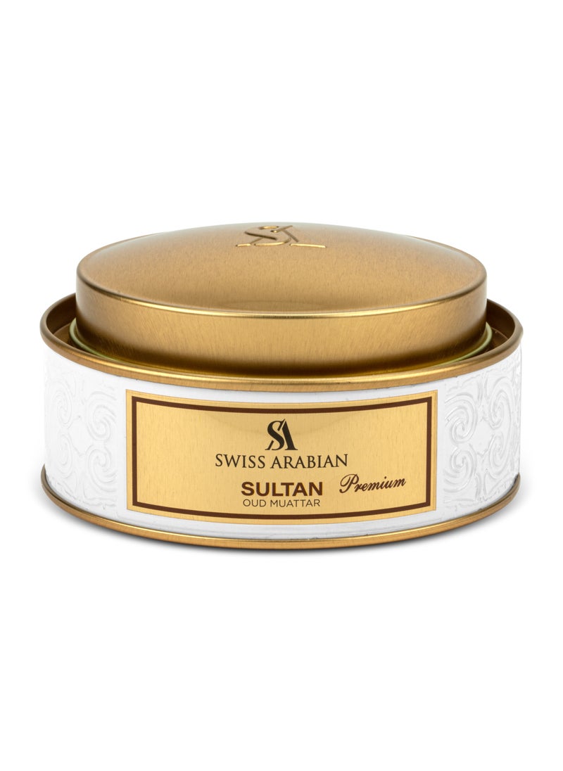 Oud Muattar Sultan - 50 Grams of Majestic Rose Rich Saffron and Deep Agarwood for a Regal and Lasting Fragrance