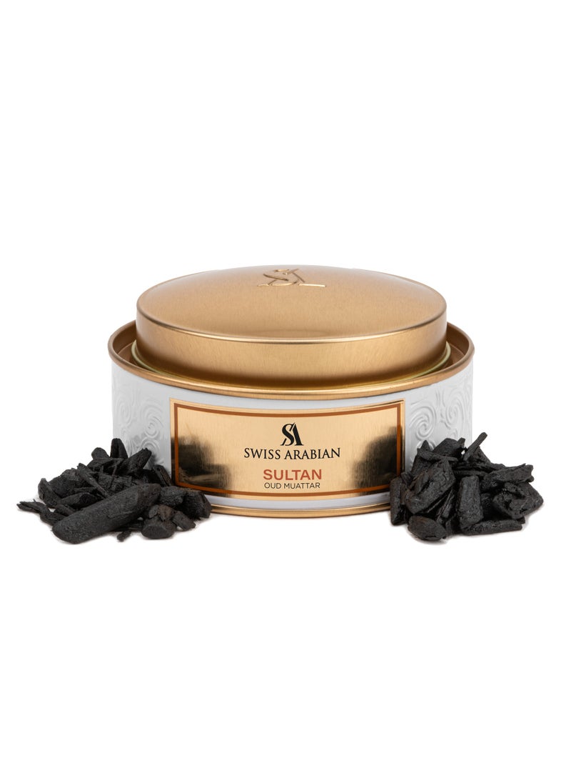 Oud Muattar Sultan - 50 Grams of Majestic Rose Rich Saffron and Deep Agarwood for a Regal and Lasting Fragrance