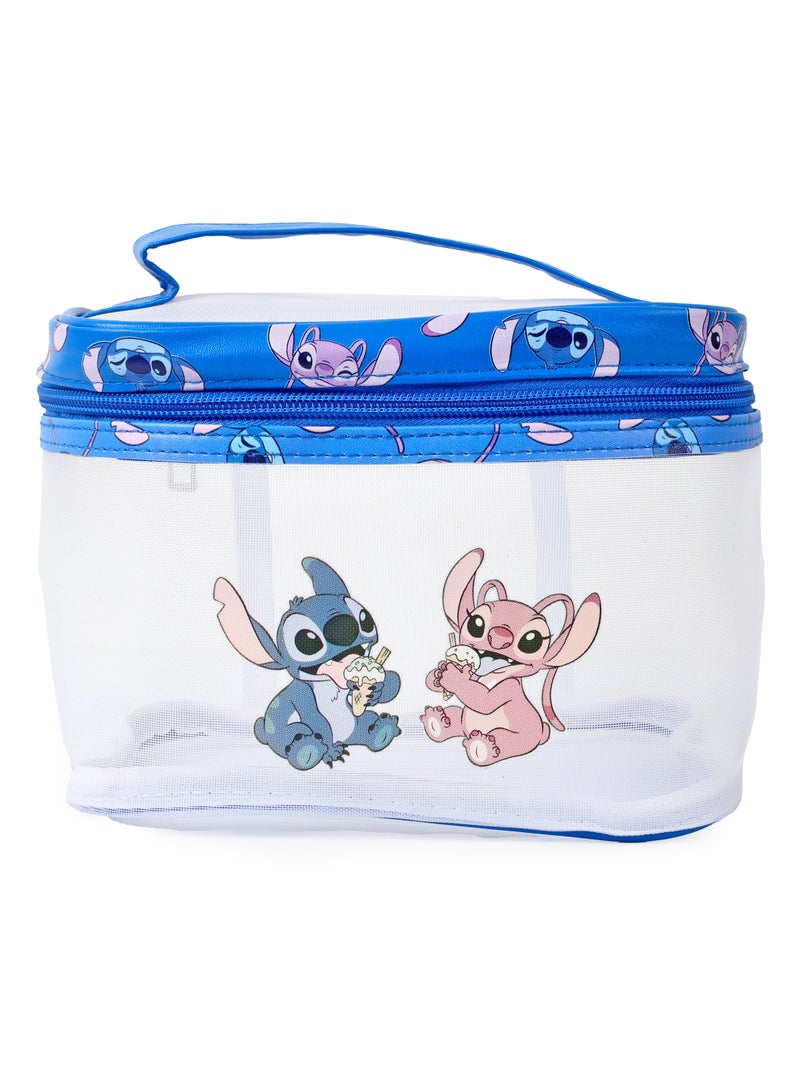 Disney Disney Stitch Mesh Quadrate Barrel Makeup Bag  - Image 1