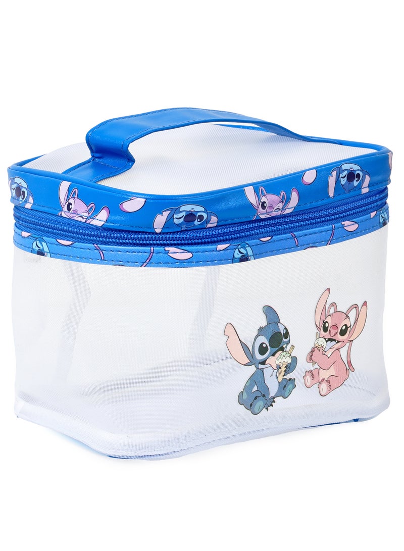 Disney Disney Stitch Mesh Quadrate Barrel Makeup Bag  - Image 3