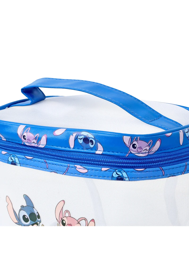 Disney Disney Stitch Mesh Quadrate Barrel Makeup Bag