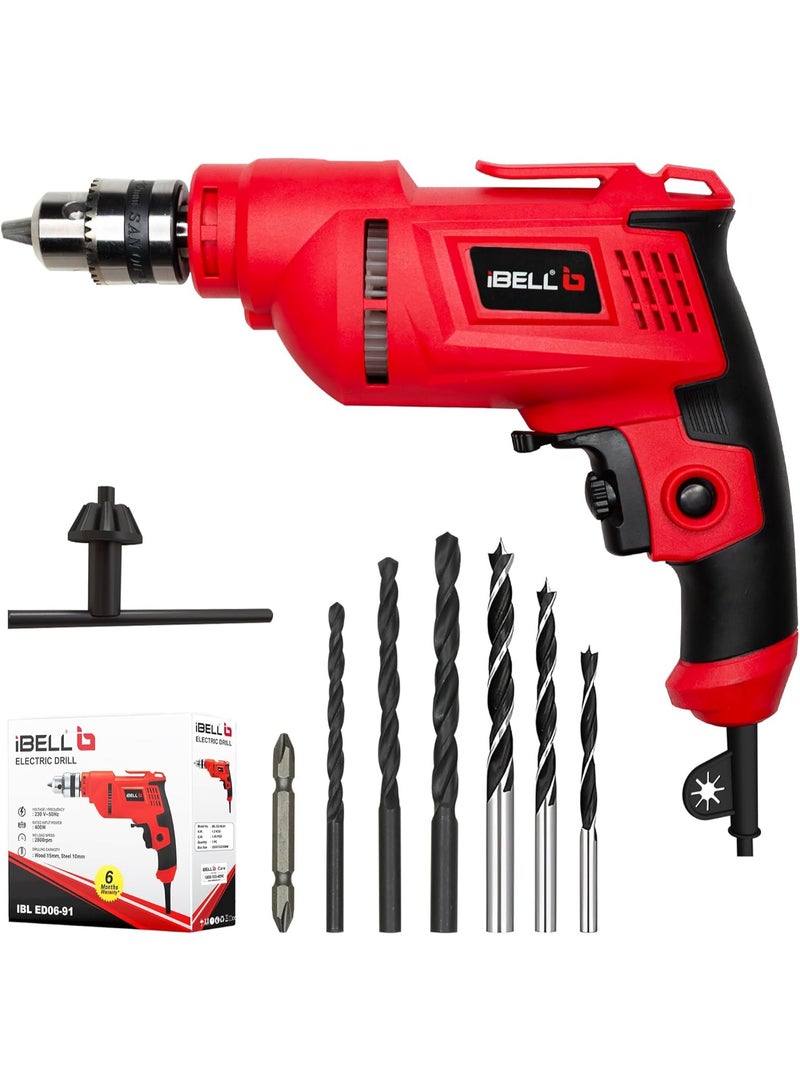 iBELL High Speed Electric Drill 6.5MM,420W,4200RPM - Image 1