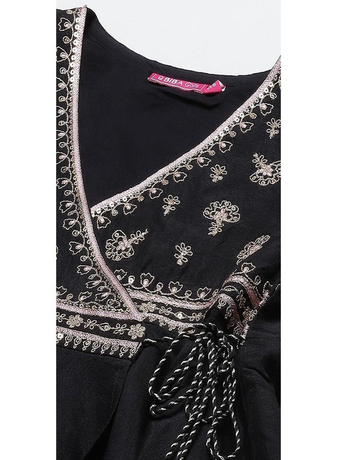 BIBA GIRL EMBROIDERY STRAIGHT KID(KW4818_BLACK_5) - Image 2