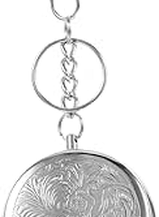 Portable Windproof Stainless Steel Ashtray with Lid and Keychain for Car Office Outdoor Use - Image 1