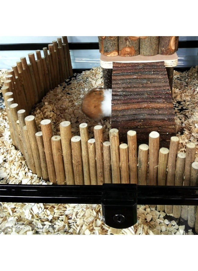 Hamster wooden fence pet solid wood fence golden silk bear toy pet biting molar supplies 60cm - Image 4