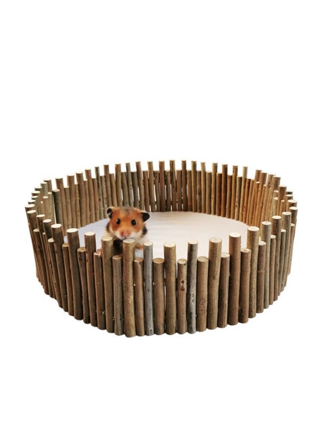 Hamster wooden fence pet solid wood fence golden silk bear toy pet biting molar supplies 60cm - Image 1