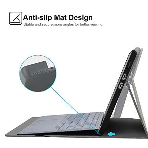 Megoo Surface Pro X Case Cover for Microsoft Surface Pro X 13" with Stylus Pen Holder Multiple Angle Adjustment Folio Stand Protective Case - Image 2