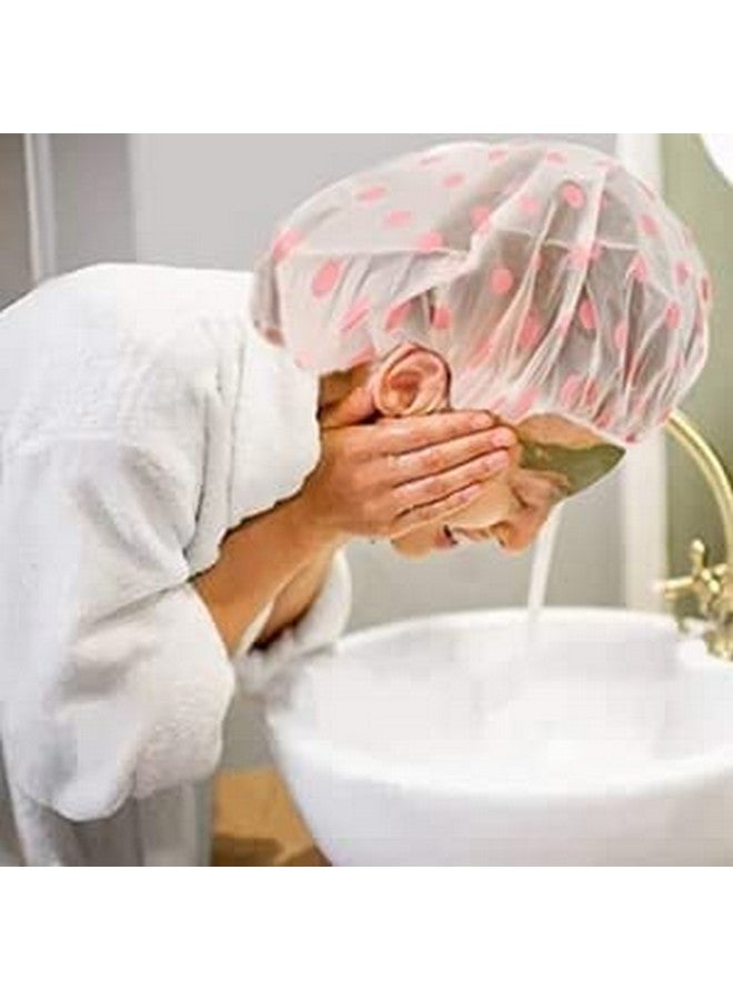 BRIKSHI Reusable Waterproof Elastic Eva Free-Size Bathroom Shower Caps For Homes Spas Salons Hair Treatment Beauty Parlors Pack Of 006 - Image 3