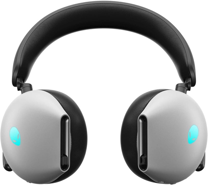 Alienware AW920H Tri-Mode Wireless Gaming Headset - Dolby Atmos Virtual Surround Sound, Active Noise Cancelling, AI-Driven Noise-Cancelling Microphone, USB-C Wireless Dongle - Lunar Light, Large - Image 2