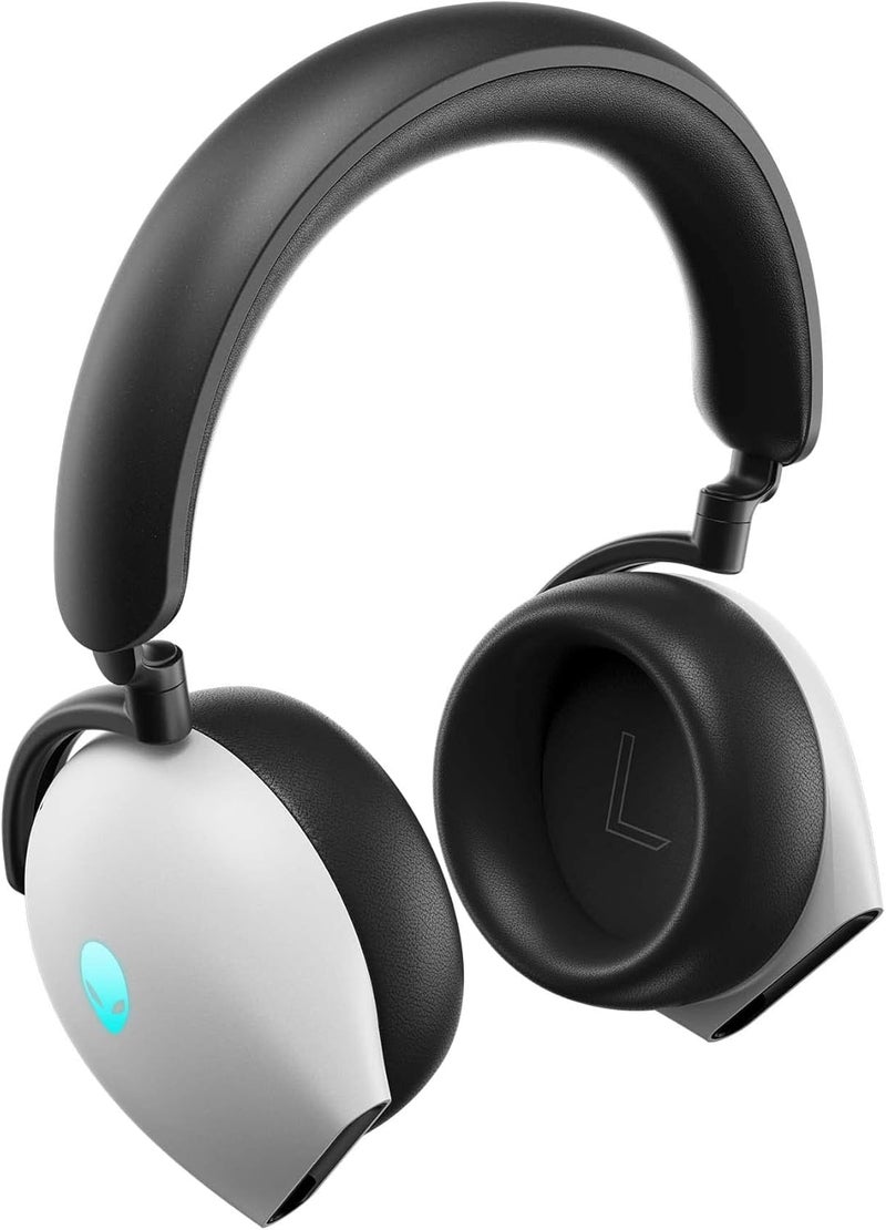 Alienware AW920H Tri-Mode Wireless Gaming Headset - Dolby Atmos Virtual Surround Sound, Active Noise Cancelling, AI-Driven Noise-Cancelling Microphone, USB-C Wireless Dongle - Lunar Light, Large - Image 3