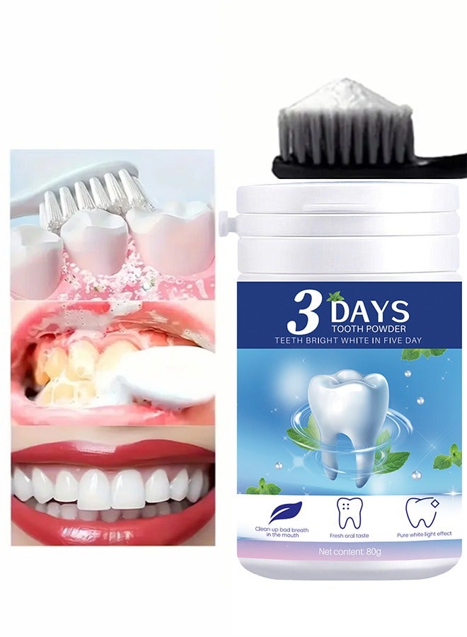 Lanthome 3 Days Tooth Powder-  Whitening Teeth Polishing Tooth Deep Cleaning Powder, Tea, Coffee, Wine & Smoking Stain Remover, Natural Teeth Whitener, Brightening, Removing Stains, Keeping Oral Fresh - Image 1