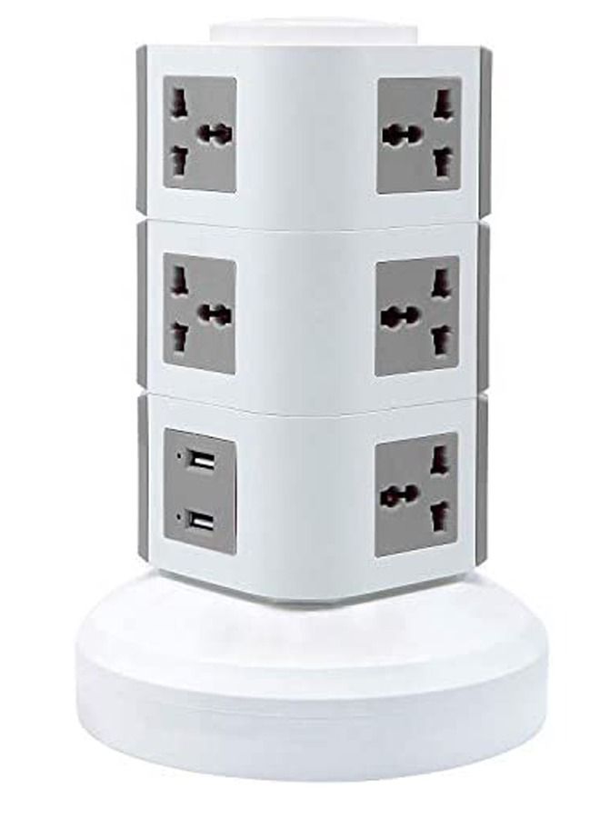 Multi Power Plug Socket with USB Port 3 Layer  - Image 1