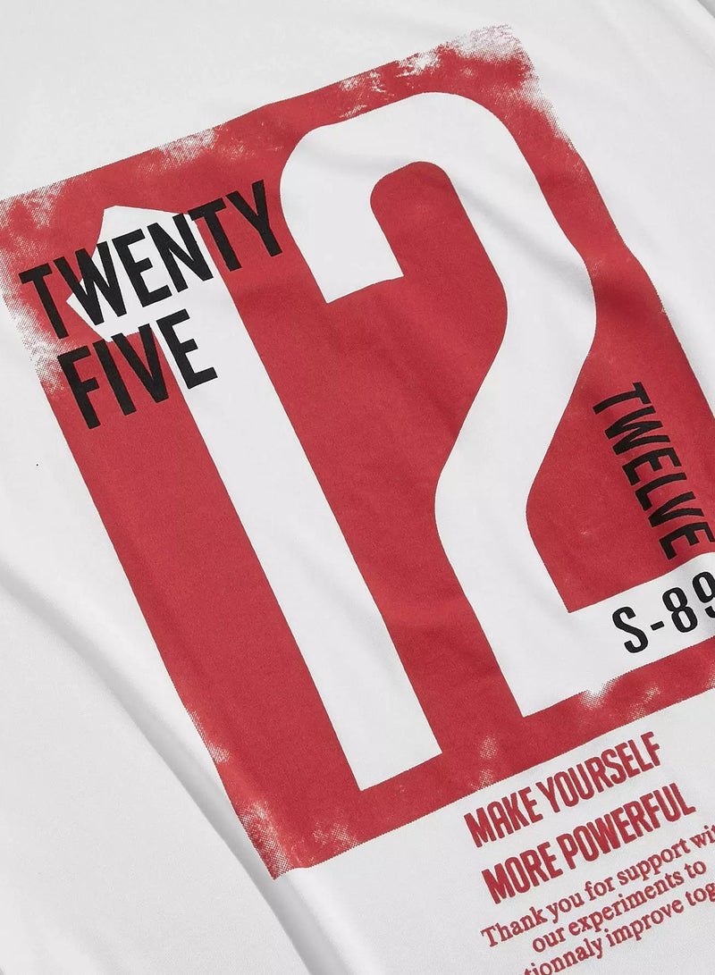 Men Slogan Graphic Curved Hem Tank Top - Image 3
