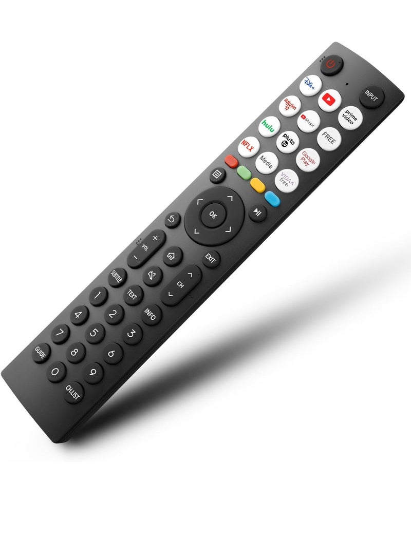 NEW Universal TV Remote for Hisense – EN2Q36H Replacement Remote Control for Hisense VIDAA 4K, HDTV, FHD, QLED, LCD, LED Smart TVs  - Image 1
