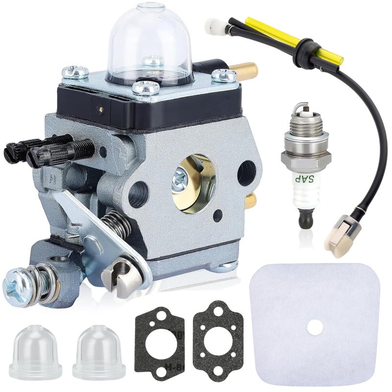Hipa C1U-K54A Carburetor for Mantis Tiller 7225 7222M 7222 7222E 7210 7924 7920 7228 7230 7234 7921 7240 7925 Cultivator C1U-K82 Rebuild Kit