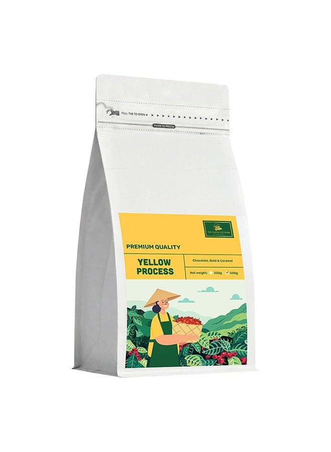 The Caphe Vietnam Robusta Coffee – Yellow Process (Single Origin, Whole Beans) 500g | Medium Roast, Bold & Full-Bodied, Freshly Roasted in Dubai - Image 1