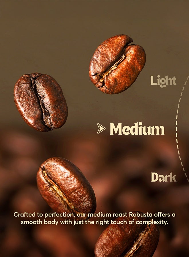 The Caphe Vietnam Robusta Coffee – Yellow Process (Single Origin, Whole Beans) 500g | Medium Roast, Bold & Full-Bodied, Freshly Roasted in Dubai - Image 5