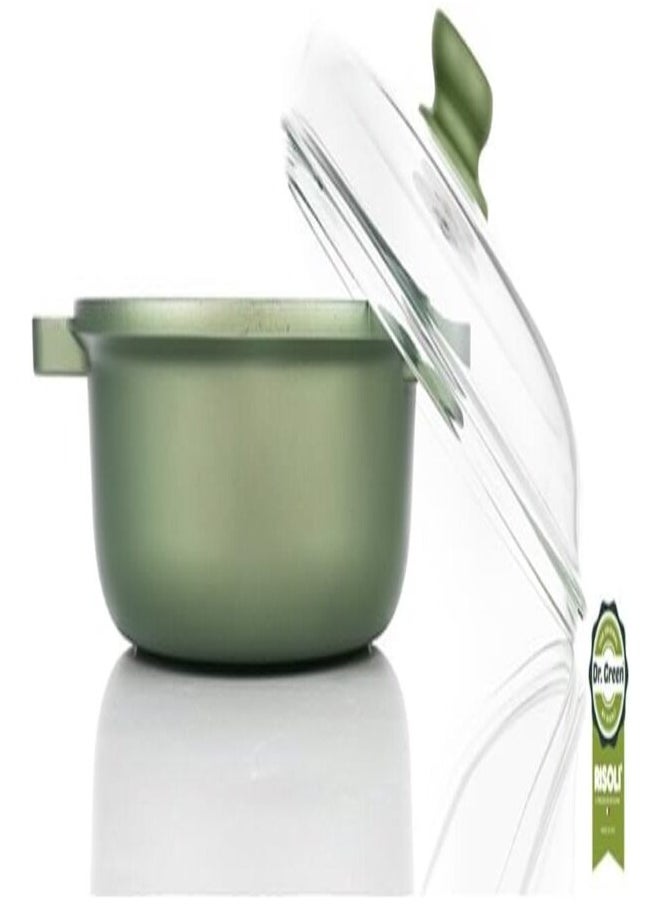 برايت ستون Risoli Dr. Green Extra Induction Low Casserole with Lid 28cm – 100% Italian Die-Cast Aluminum, Eco-Friendly, GreenStone Nonstick, Nickel-Free, for All Stovetops Including Induction  - Image 2