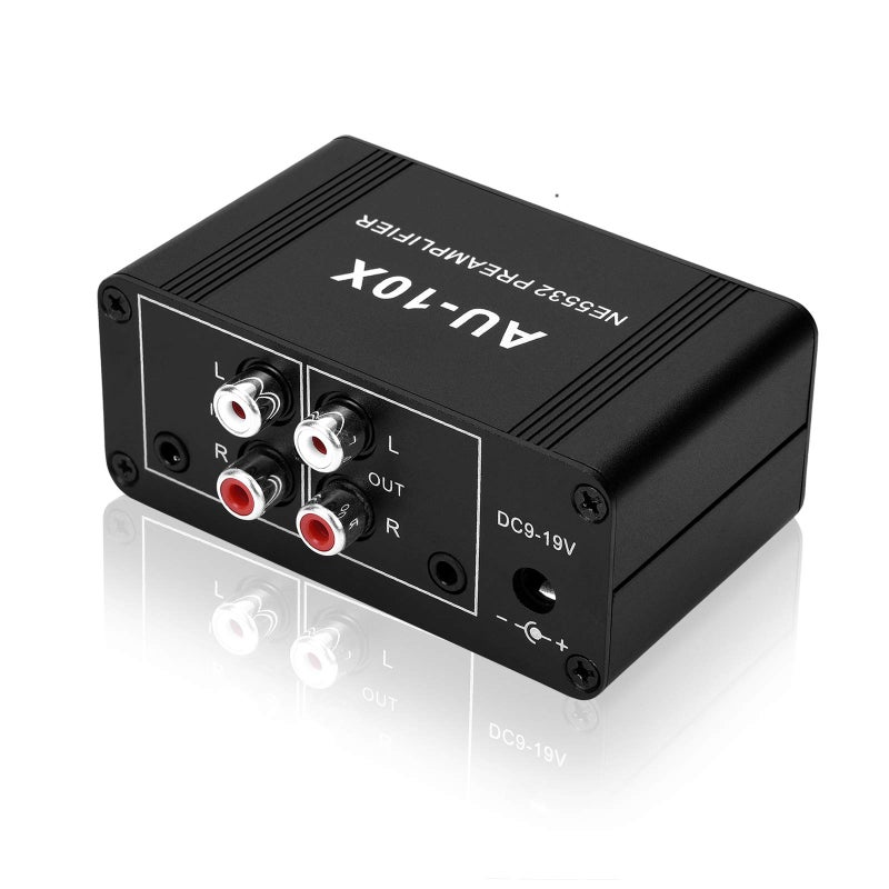 ATNEDCVH مضخم صوت استريو صغير AtNeDcVh، مضخم سماعات الرأس، زيادة 20dB لمضخم الفونو، مضخم فونو مع مضخم تشغيل مزدوج NE5532 مع مدخل RCA 3.5mm إلى مخرج RCA 3.5mm - Image 1