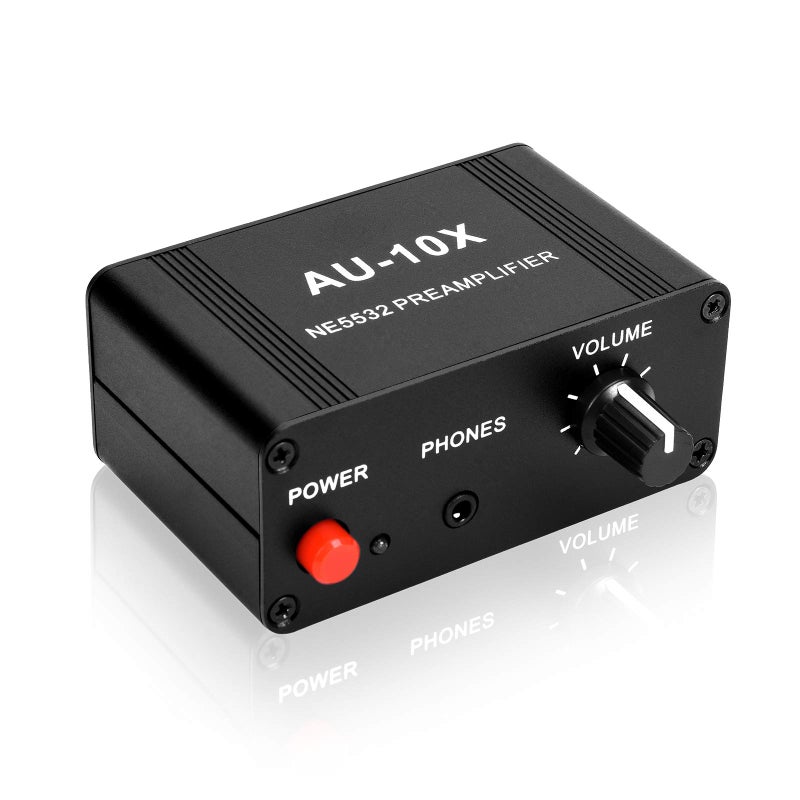 ATNEDCVH مضخم صوت استريو صغير AtNeDcVh، مضخم سماعات الرأس، زيادة 20dB لمضخم الفونو، مضخم فونو مع مضخم تشغيل مزدوج NE5532 مع مدخل RCA 3.5mm إلى مخرج RCA 3.5mm - Image 2