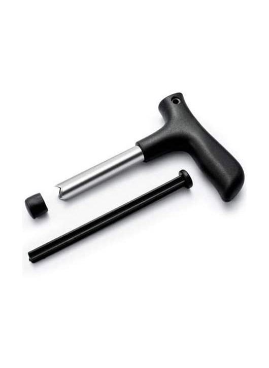MSS Store Coconut Opener Stainless Steel Tool Driller Easy and Comfortable Grip Safe for Your Hands Set of 1 Block Silver Color Pack of 1 cocodrill 1