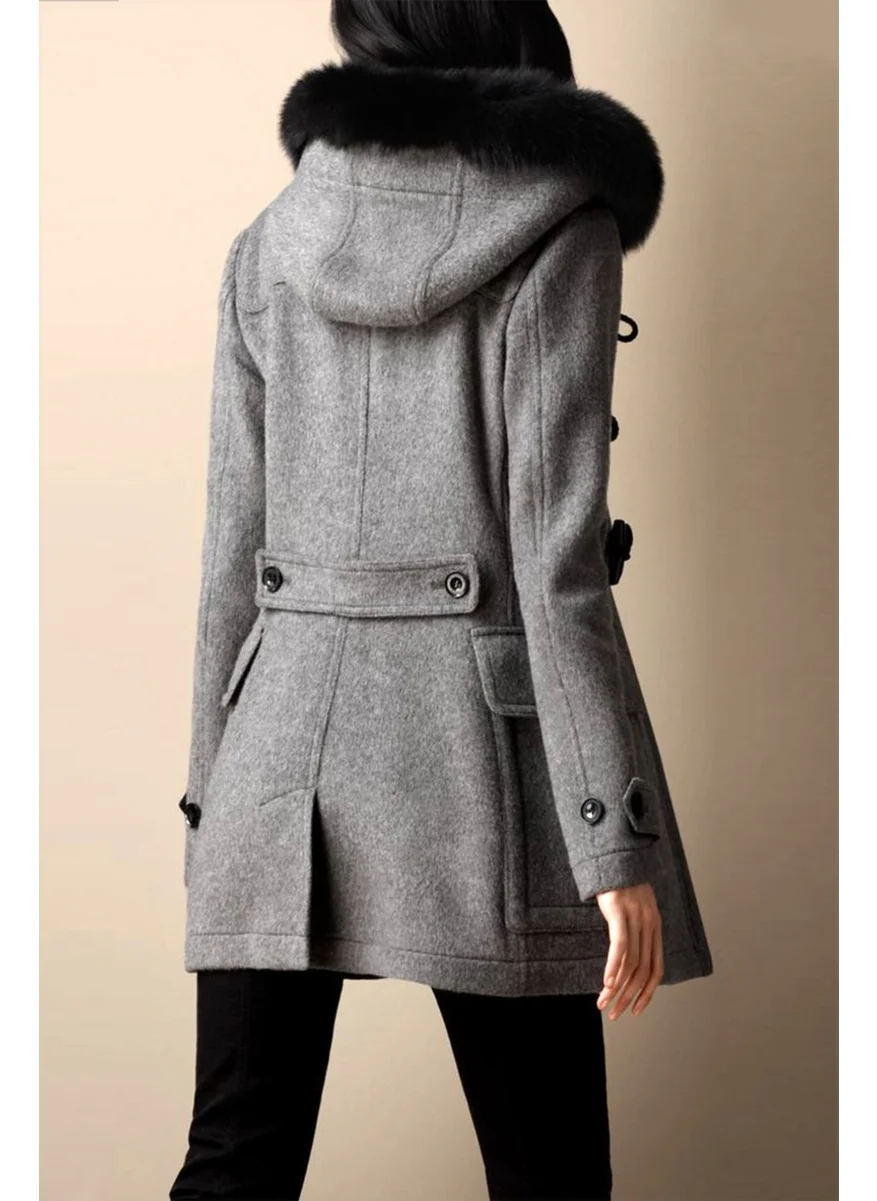 باربورا Casual Winter Cashmere Women's Coat