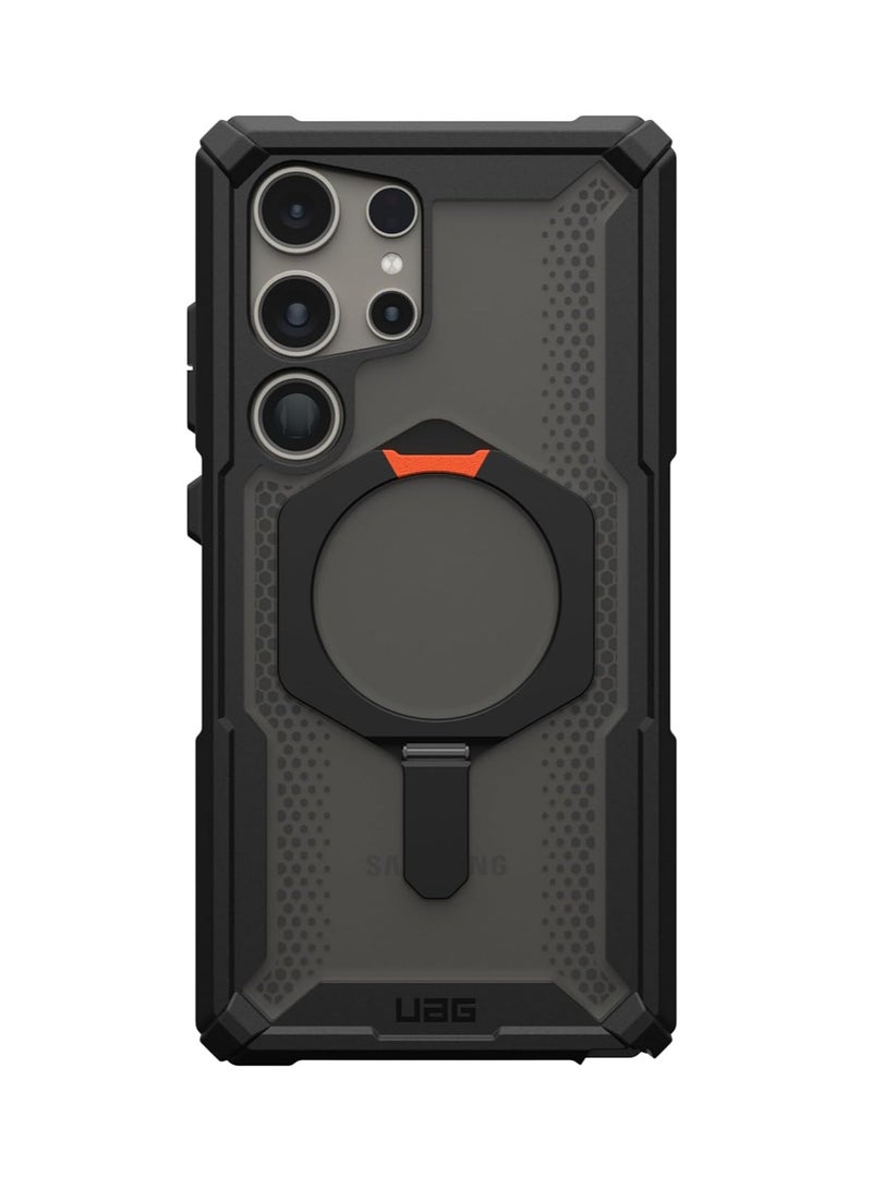 general Samsung Galaxy S23Ultra/S23Plus/S23 Case, Black and Orange with Magnetic Charging and Stand, Military Drop Proof, Impact Resistant - Image 3