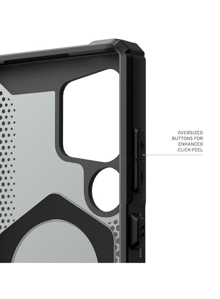 general Samsung Galaxy S23Ultra/S23Plus/S23 Case, Black and Orange with Magnetic Charging and Stand, Military Drop Proof, Impact Resistant - Image 5