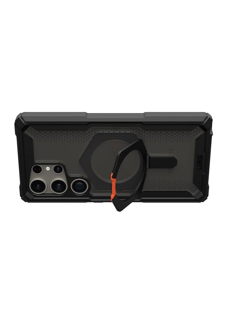 general Samsung Galaxy S23Ultra/S23Plus/S23 Case, Black and Orange with Magnetic Charging and Stand, Military Drop Proof, Impact Resistant - Image 2