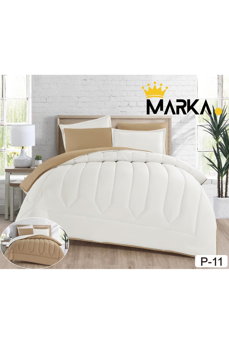 Plain double-sided bedspread, 6 pieces, size 220 x 240 cm