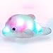 BSTAOFY 10 Light up Dolphin Stuffed Animal Night Light Colorful Glowing Dolphin Soft LED Plush Toys Gift for Kids on Christmas Birthday Festivals Rainbow - Image 2