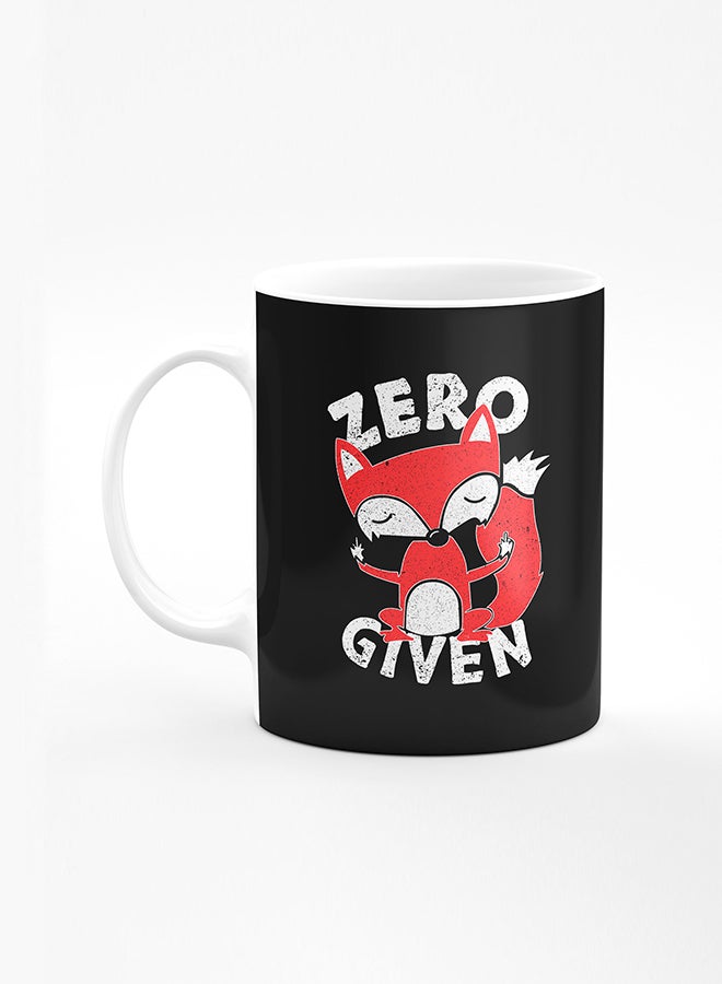 Stylizedd Designer Printed Coffee Mug with Heavy Duty Handle 11oz Ceramic Personalised Gift Mugs Cup [Microwave Safe & Dishwasher Proof] - Zero Fox Given - Image 1
